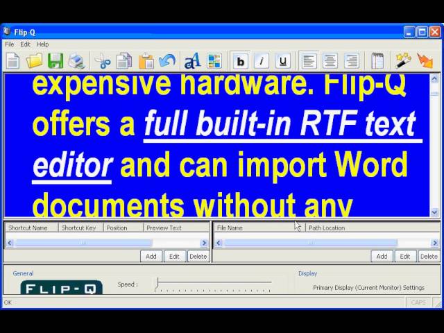 flip-q prompter software manu